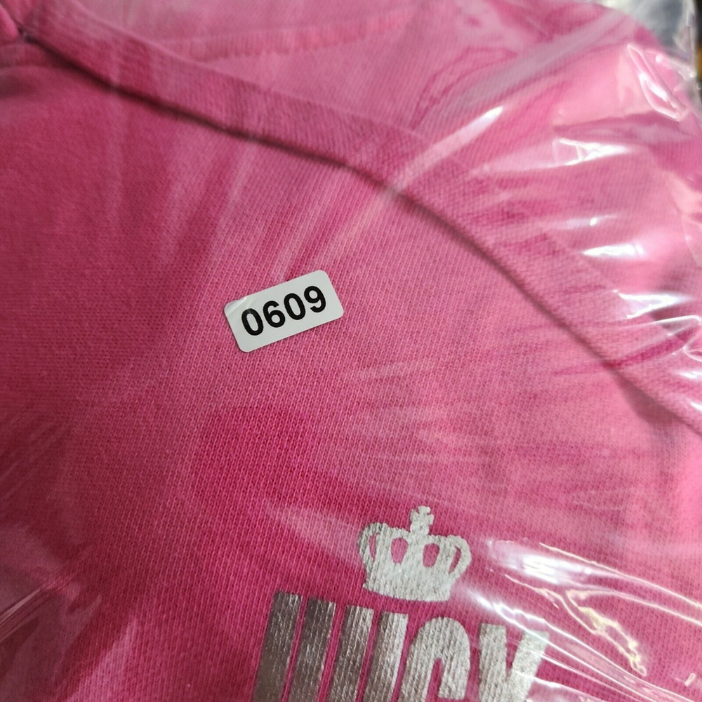 Juicy Couture Challengers Womens Small Preppy Pink Pullover Sweatshirt Hoodie - Picture 11 of 11